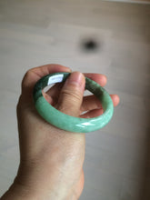 Load image into Gallery viewer, 52.6mm certified 100% natural Type A apple green/dark green jadeite jade bangle H116-2848
