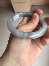 Load image into Gallery viewer, 57.1mm certified 100% natural icy watery oily dark green purple jadeite jade bangle BH90-9116
