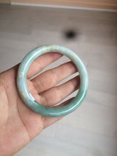 Load image into Gallery viewer, 58mm certified 100% natural type A green round cut jadeite jade bangle AY8-6177
