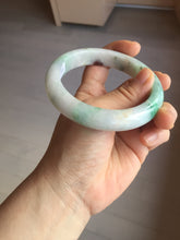 Load image into Gallery viewer, 59.5mm certified Type A 100% Natural light green sunny green red light purple Jadeite Jade bangle BF143-5283
