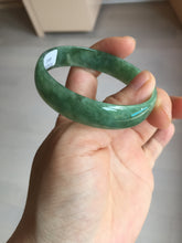 Load image into Gallery viewer, 52.8mm certified 100% natural Type A forest green dark green jadeite jade bangle BP15-8593
