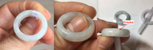 Load image into Gallery viewer, Size 3 1/4 -8 1/4 100% natural type A sunny green/purple jadeite jade band ring group PB122

