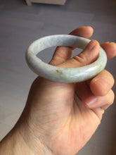 Load image into Gallery viewer, 56.5mm certified Type A 100% Natural purple white Jadeite Jade bangle D138-4044
