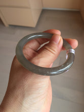 Load image into Gallery viewer, Sale! Certified 50.6mm 100% Natural icy gray nephrite Hetian Jade bangle HT24-3358
