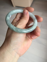 Load image into Gallery viewer, 54mm Certified Type A 100% Natural  light green round cut Jadeite Jade bangle Y161-2850
