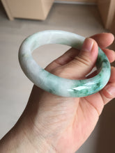 Load image into Gallery viewer, 59.7mm certified Type A 100% Natural sunny green white purple Jadeite Jade bangle BQ47-4134
