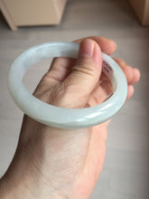 Load image into Gallery viewer, 58.5mm certified 100% natural type A icy watery white light green jadeite jade bangle AH99-0548
