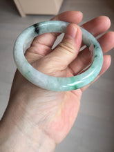 Load image into Gallery viewer, 57mm Certificated sunny green/dark green/white jadeite jade bangle BK119-8242
