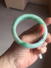 Load image into Gallery viewer, 55.2mm Certified Type A 100% Natural sunny green Jadeite Jade bangle AU6-4440
