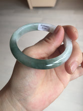 Load image into Gallery viewer, 54.5mm certified 100% natural icy watery oily dark green jadeite jade bangle B112-9120
