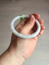 Load image into Gallery viewer, 55.7mm certified 100% natural green/white/purple round cut jadeite jade bangle E52-5262
