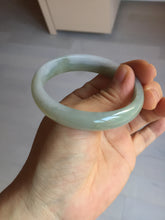 Load image into Gallery viewer, 51.5mm certified Type A 100% Natural icy watery dark green light purple oval Jadeite Jade bangle Y167-3704
