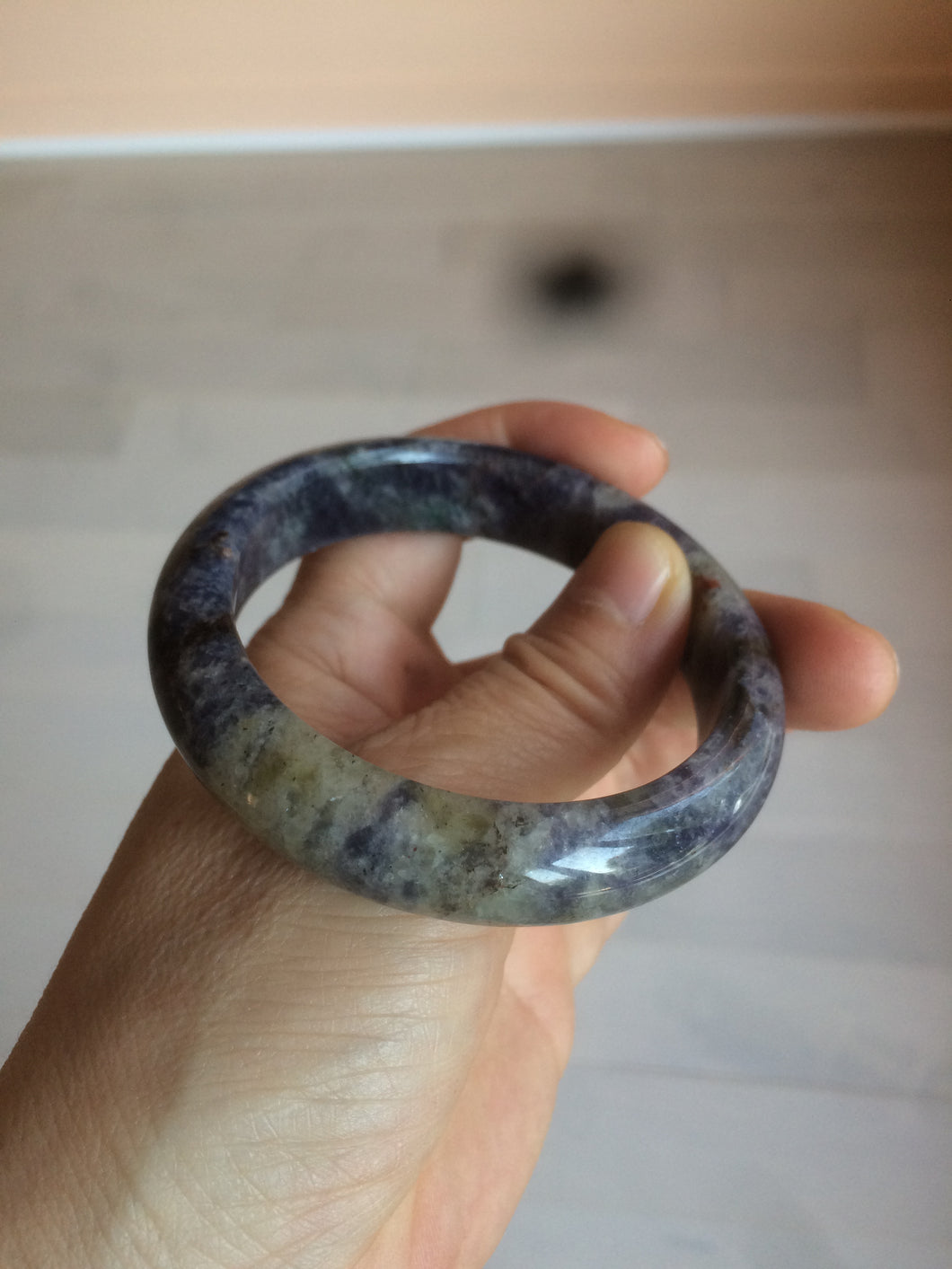 100% natural 54mm  blue/white/red/yellow Lazurite  (青金石) bangle CB70 (add on item)