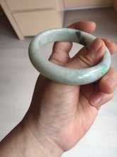 Load image into Gallery viewer, 56.8mm certified Type A 100% Natural sunny green light green Jadeite Jade bangle D140-4008
