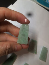 Load image into Gallery viewer, 100% Natural type A icy watery light green/sunny green Jadeite Jade safe and sound pendant BF97
