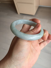 Load image into Gallery viewer, 54mm certified Type A 100% Natural light green white Jadeite Jade bangle BM67-0316
