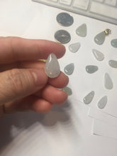 Load image into Gallery viewer, 100% Natural super icy watery sunflower seeds jadeite Jade beads pendant/earring suplies PC120 (Add on item. No sale individually)
