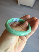 Load image into Gallery viewer, 53.2mm certified type A 100% Natural sunny green/eggplant purple/black Jadeite Jade bangle AX127-4443
