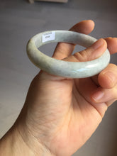 Load image into Gallery viewer, 56.5mm certified Type A 100% Natural purple white Jadeite Jade bangle D138-4044
