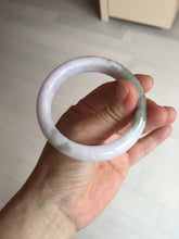 Load image into Gallery viewer, 53.5mm 100% natural certified light green purple pink jadeite jade bangle BN34-4503
