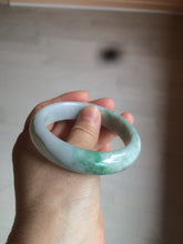 Load image into Gallery viewer, 56.4mm certificated Type A 100% Natural sunny green Jadeite Jade bangle Z129-2352
