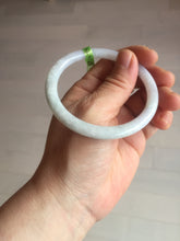 Load image into Gallery viewer, 55.7mm certified 100% natural green/white/purple round cut jadeite jade bangle E52-5262
