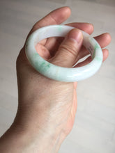 Load image into Gallery viewer, 53mm Certified Type A 100% Natural sunny green white(白底青) Jadeite Jade bangle BP45-3174
