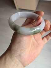 Load image into Gallery viewer, 57.5mm certified Type A 100% Natural dark green purple white Jadeite Jade bangle Y156-3005
