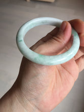 Load image into Gallery viewer, 53mm Certified Type A 100% Natural sunny green white(白底青) Jadeite Jade bangle BP41-3176
