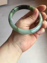 Load image into Gallery viewer, 61mm Certified 100% natural Type A dark green/sunny green/black/red/brown jadeite bangle PD82-9786
