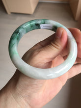 Load image into Gallery viewer, 59.7mm certified Type A 100% Natural sunny green white purple Jadeite Jade bangle BQ47-4134
