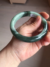 Load image into Gallery viewer, 卖了 61mm Certified Type A 100% Natural forest dark green Jadeite jade bangle BF131-2711
