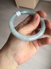 Load image into Gallery viewer, 54mm Certified Type A 100% Natural  light green round cut Jadeite Jade bangle Y161-2850
