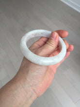 Load image into Gallery viewer, 56.5mm 100% natural type A white/light purple jadeite jade bangle AY81
