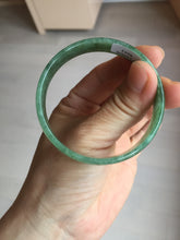 Load image into Gallery viewer, 52.8mm certified 100% natural Type A forest green dark green jadeite jade bangle BP15-8593
