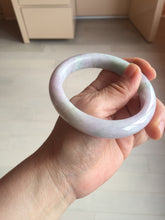 Load image into Gallery viewer, 59.5mm certified Type A 100% Natural light green sunny green light purple Jadeite Jade bangle BF147-8465
