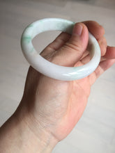 Load image into Gallery viewer, 53mm Certified Type A 100% Natural sunny green white(白底青) Jadeite Jade bangle BP45-3174
