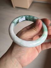 Load image into Gallery viewer, 59.7mm certified Type A 100% Natural sunny green white purple Jadeite Jade bangle BQ47-4134
