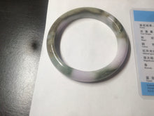 Load image into Gallery viewer, 58.8mm Certified Type A 100% Natural green/purple/brown Jadeite Jade bangle C85-5282
