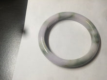 Load image into Gallery viewer, 58.8mm Certified Type A 100% Natural green/purple/brown Jadeite Jade bangle C85-5282
