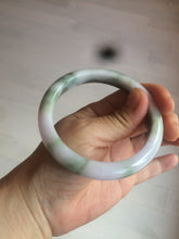 Load image into Gallery viewer, 58.8mm Certified Type A 100% Natural green/purple/brown Jadeite Jade bangle C85-5282
