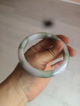 Load image into Gallery viewer, 58.8mm Certified Type A 100% Natural green/purple/brown Jadeite Jade bangle C85-5282
