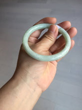 Load image into Gallery viewer, 56mm Certified Type A 100% Natural light green round cut Jadeite Jade bangle F137-8174
