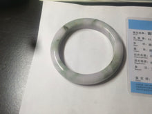 Load image into Gallery viewer, 58.8mm Certified Type A 100% Natural green/purple/brown Jadeite Jade bangle C86-5287
