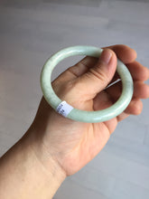 Load image into Gallery viewer, 56mm Certified Type A 100% Natural light green round cut Jadeite Jade bangle F137-8174
