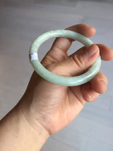 Load image into Gallery viewer, 56mm Certified Type A 100% Natural light green round cut Jadeite Jade bangle F137-8174
