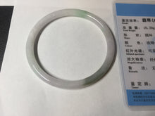 Load image into Gallery viewer, 56.5mm 100% natural Type A sunny green white round cut jadeite jade bangle BL98-4669
