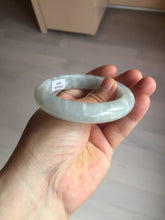 Load image into Gallery viewer, 55mm 100% natural type A icy watery light green yellow jadeite jade bangle Y155-5249
