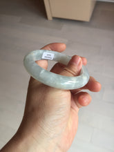 Load image into Gallery viewer, 55mm 100% natural type A icy watery light green yellow jadeite jade bangle Y155-5249
