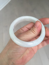 Load image into Gallery viewer, 53.2mm certificated Type A 100% Natural sunny green white(白底青) Jadeite Jade bangle BN74-3873
